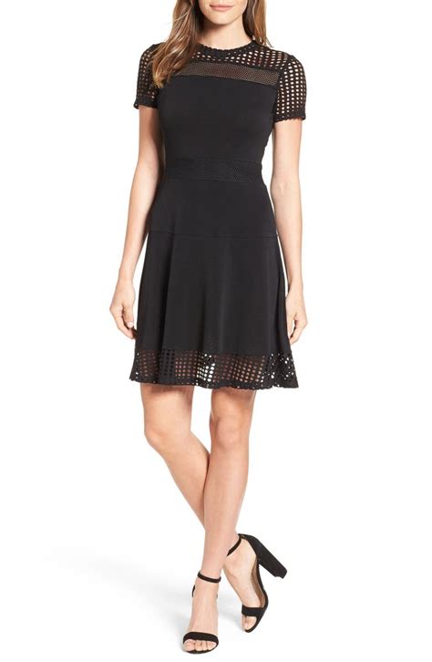 michael kors womens chain-neck a-line fit & flare dress|Michael Kors Womens Chain.